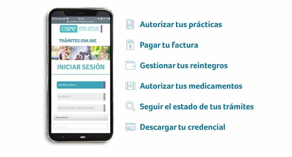 App de OSPe para celulares, otra forma de realizar tus gestiones sin necesidad de llamar por teléfono a la obra social petrolera