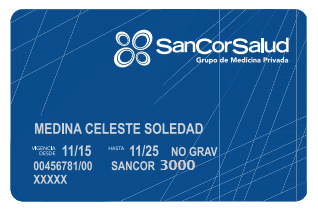 Credencial Sancor Salud 3000